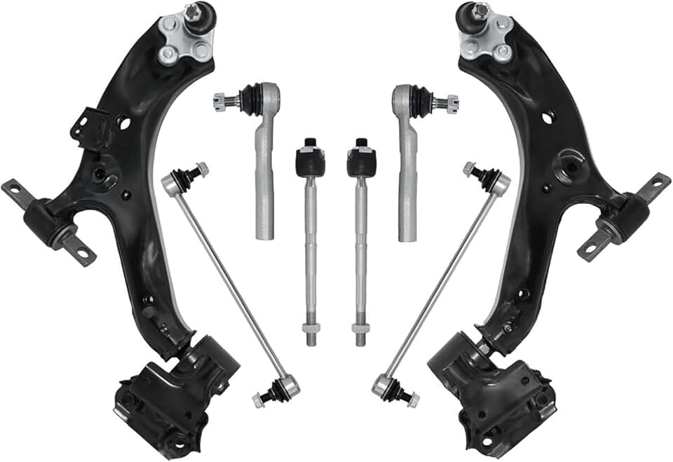 8pcs Front Steering And Suspension Kit Control Arms Ball Joints Sway Links Tie Rods Set Compatible With CR-V 2012 2013 2014