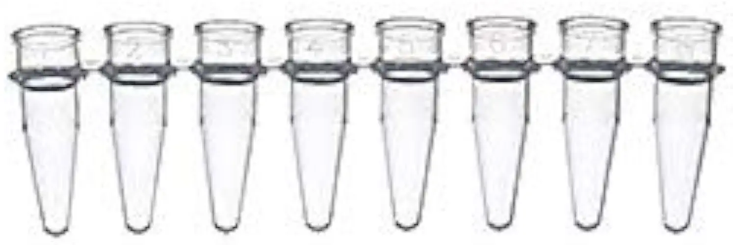 673210, PCR Tube Strip with No Cap, Clear, 0.2mL, Pack of 1250