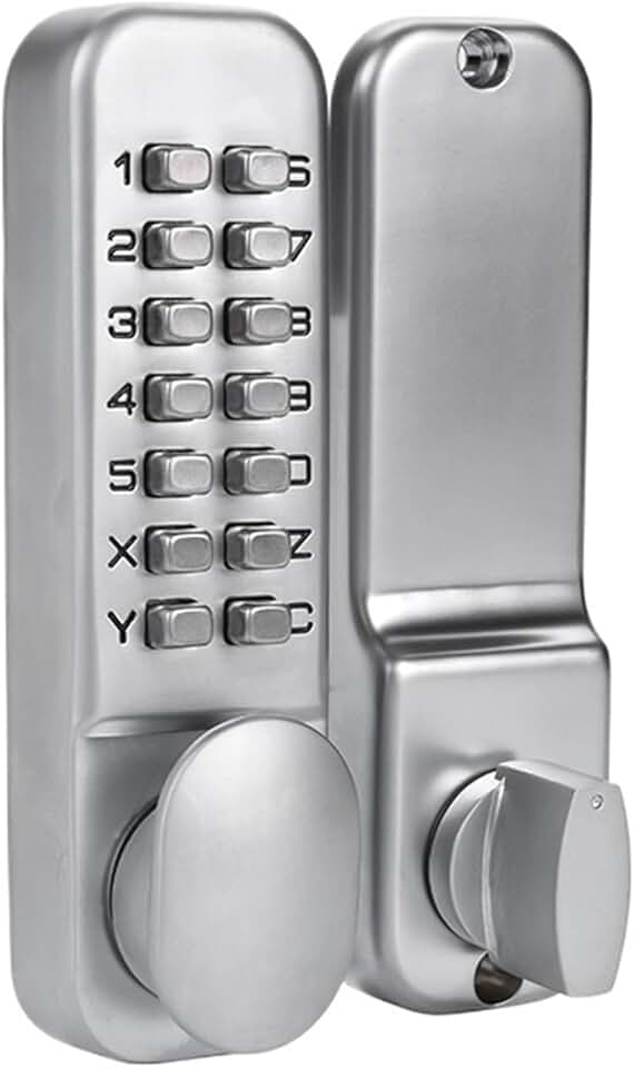 Door Lock Mechanical Password Door Lock Safe Home Gate Lock Door Hardware Indoor Outdoor Lock Keyless 1Pcs