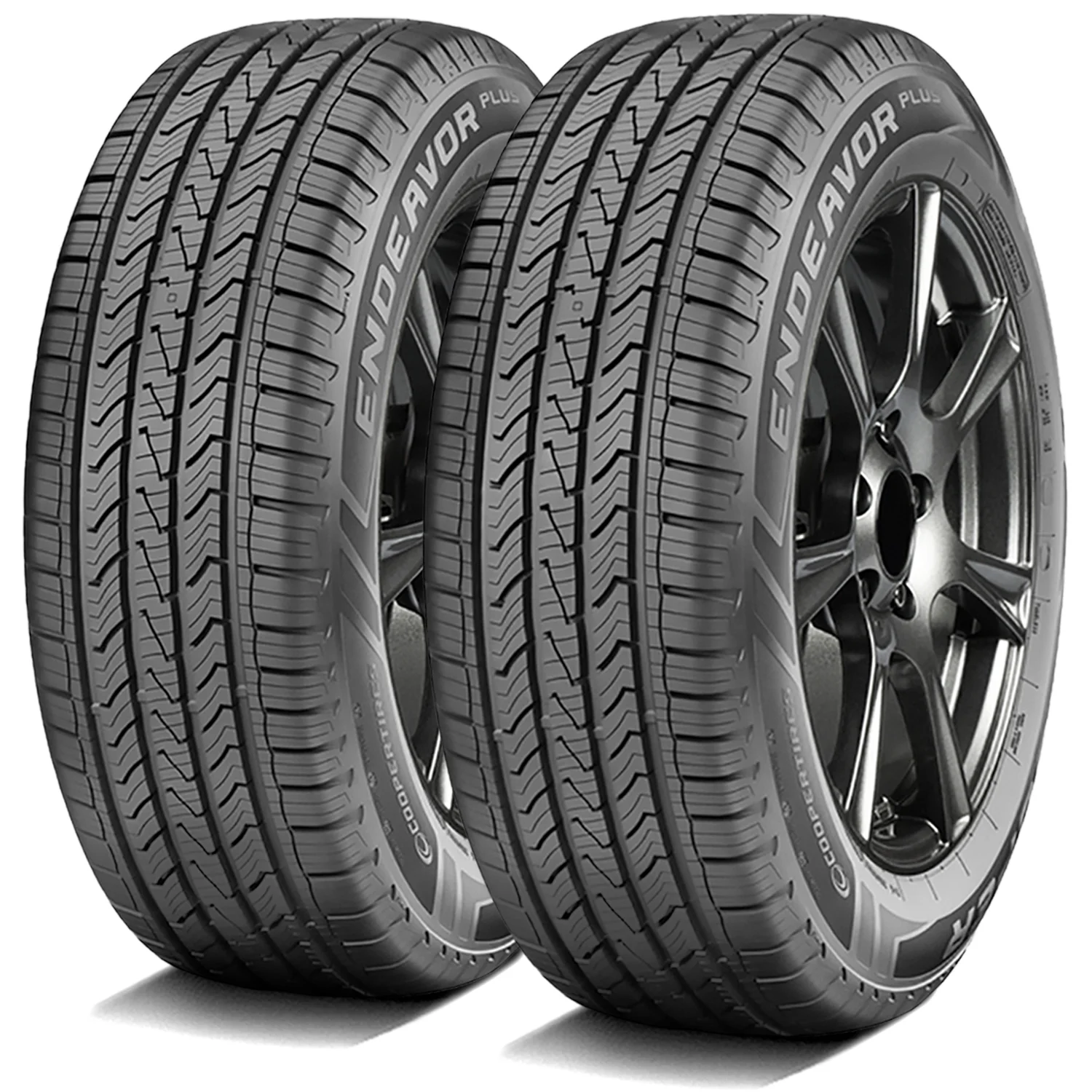 Pair of 2 (TWO) Cooper Endeavor Plus 215/60R17 96H AS A/S All Season Tires Fits: 2017 Jeep Renegade North, 2017 Nissan Rogue SV