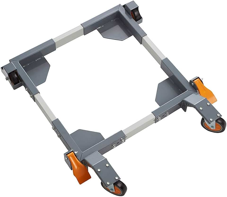 Bora Portamate Mobile Base PM-3800 with High Clearance 5” Wheels – Universal, Heavy Duty, Adjustable Rolling Kit, Floor Dolly Roller for Equipment, Power Tools, Machines- 1500 lb Capacity