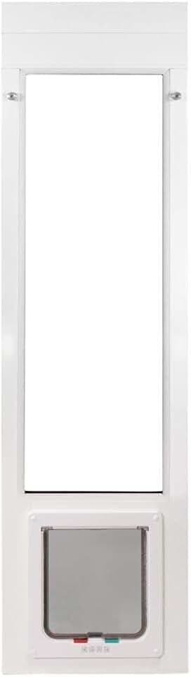 Cat Door for Horizontal Sliding Windows | Great for Cats | Easy Entry and Exit Control | Large Cat Flap, Fits Windows 57