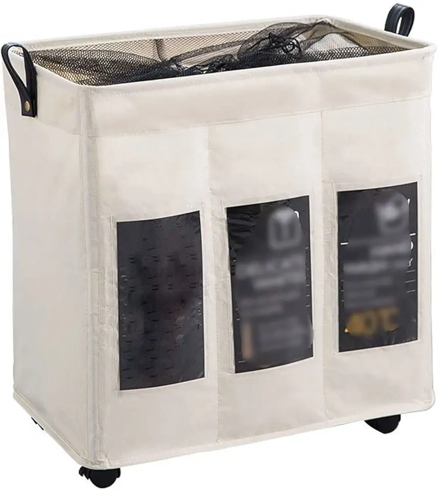 Laundry hampers Foldable Storage Basket With Wheels Caster Laundry Basket Collapsible Large Hamper Barrel Dirty Clothes Laundry Bag