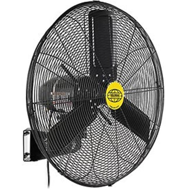 Outdoor Oscillating Wall Mounted Fan - Black - 24 in. dia. 3 by 10HP 7700CFM