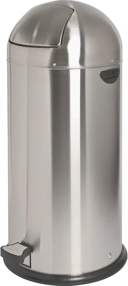 Genuine Joe Foot Round-Top Pedal Receptacle, 13.5-Gallon