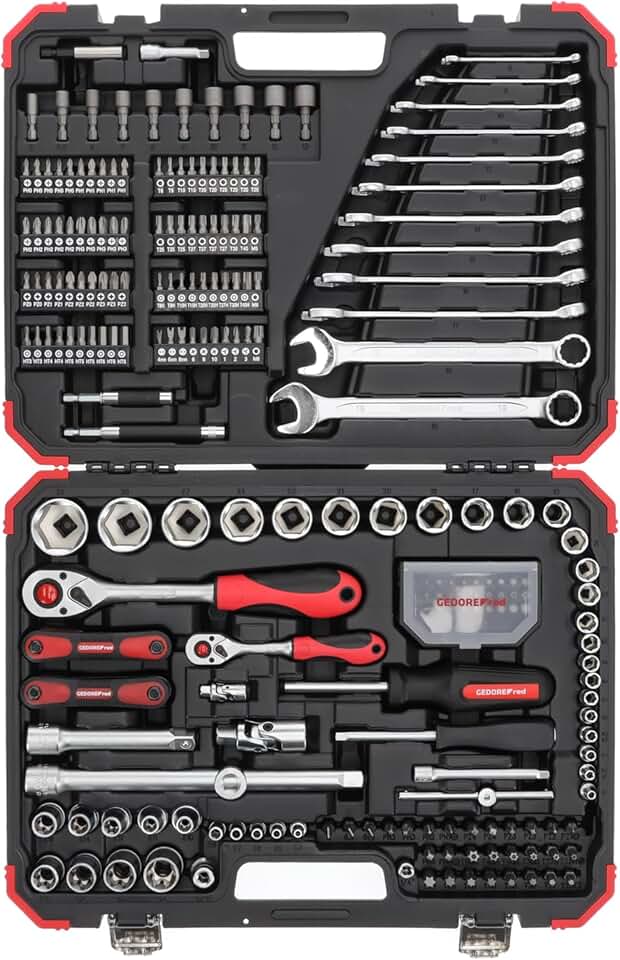232-piece Socket spanner set, 1/2