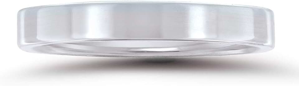2mm -6mm Flat Comfort Fit Wedding Band In 950 Platinum