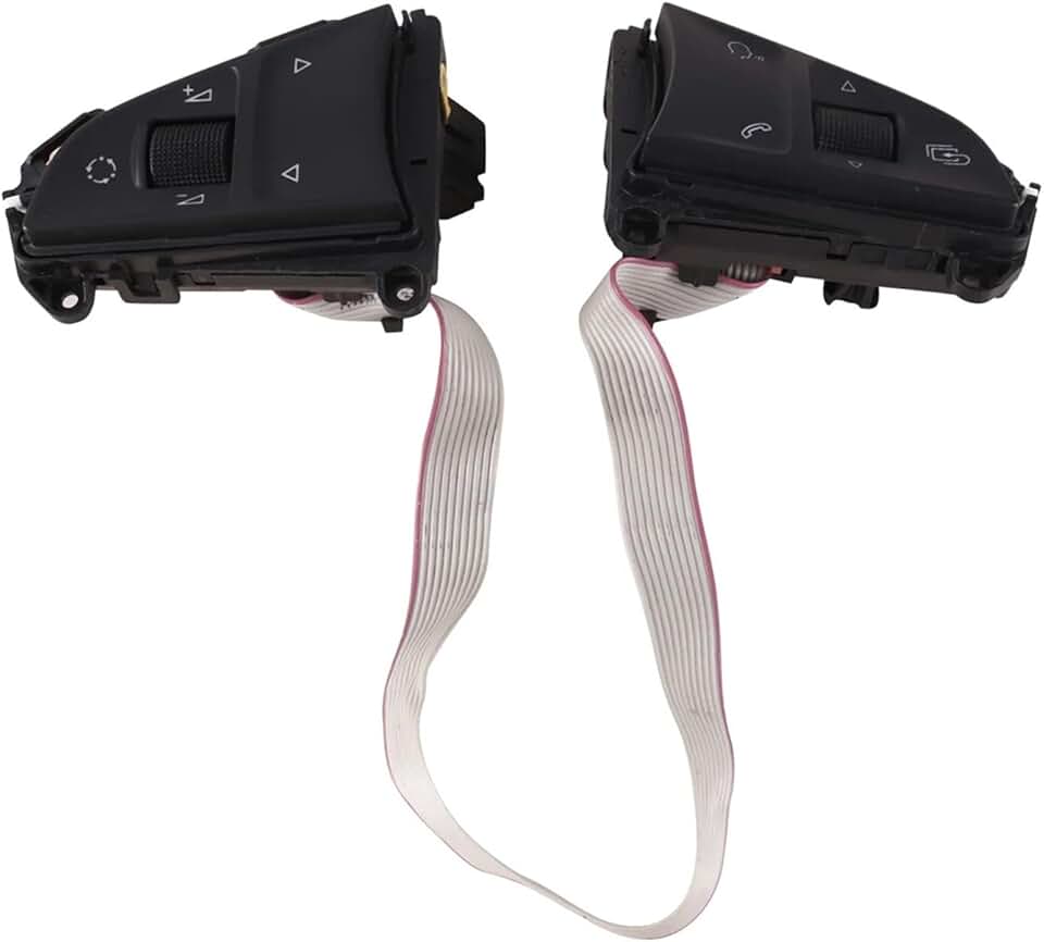 5E0919719A Car Multi-Function Steering Wheel Buttons Cruise Control Switch Compatible with Skoda Fabia 2015 2013-2023