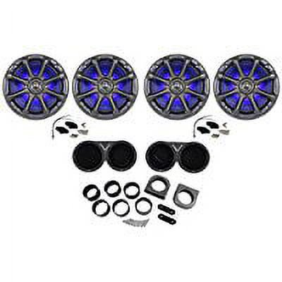 Black Kicker Dual Wake Tower System with Kicker Charcoal 6.5