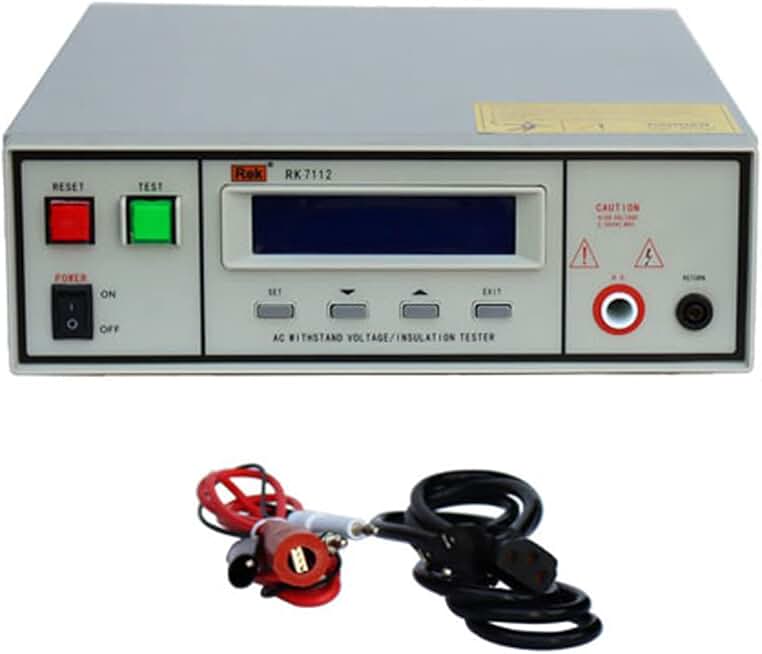 INTBUYING Withstand Hi-Pot Tester Insulation Resistance Tester AC 110V/220V 5KV Test Instruments with Memory Group Digital Display