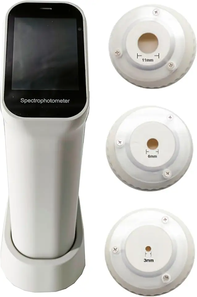 Three Apertures Colorimeter Color Meter Tester Measuring Aperture Φ11mm Φ6mm Φ3mm Light Source LED+UV D/8 SCI Camera Observation Method USB Bluetooth Interface for Fluorescent Color Measurement