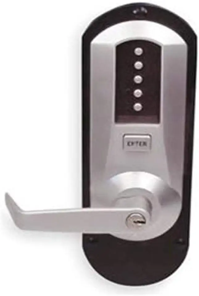 Kaba 5010XSWL-26D-41 Ex Trim with Lever Cyl Push Button Lock Xs 26D, Satin Chrome