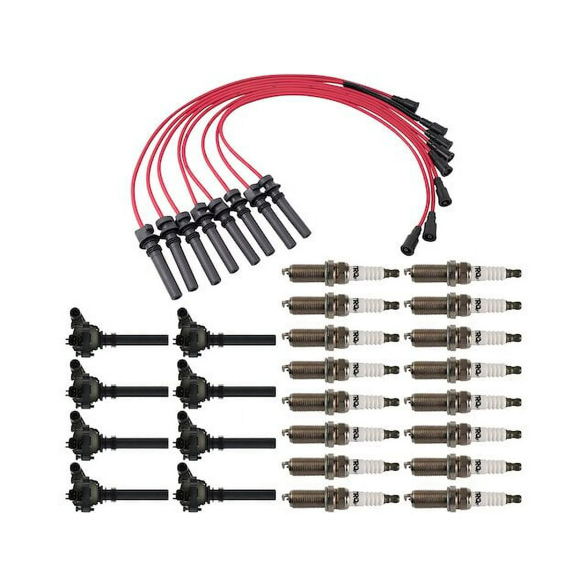 Ignition Coil Spark Plug and Wire Set 25 Piece - Compatible with 2003 - 2005 Dodge Ram 1500 5.7L V8 2004