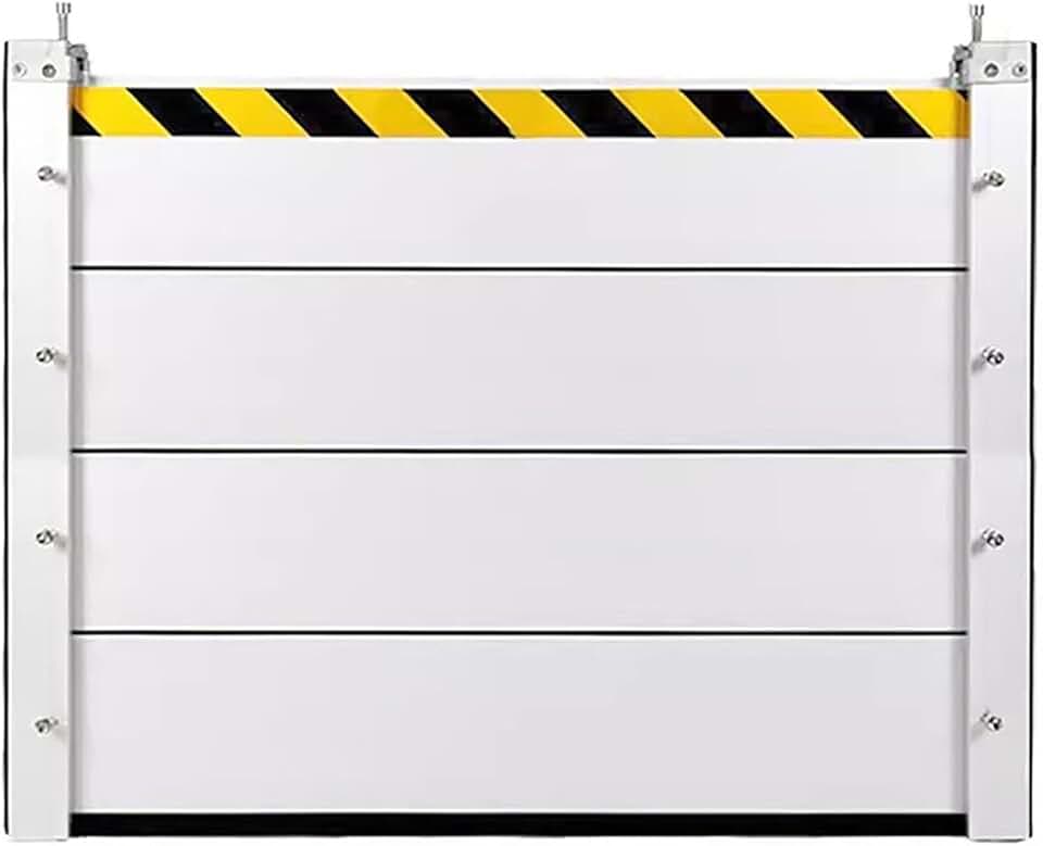 Outside Mount Door Flood Barrier Shield, 80cm High Aluminum Reusable Flood Control Baffle Water Stopper Panel, for Doors/Home/Garage/Sliding Glass Doors/Basement/Roads, 60 70 80 90 100 120