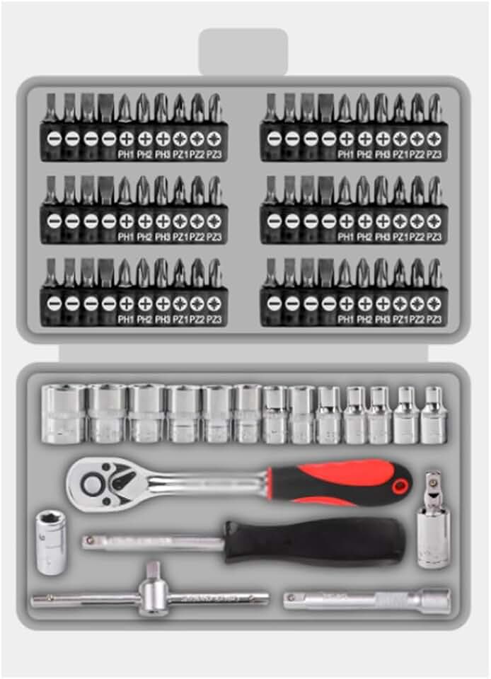 79-piece Screwdriver Bit Set Mini Ratchet Wrench Household Cross Hexagonal Screwdriver Set