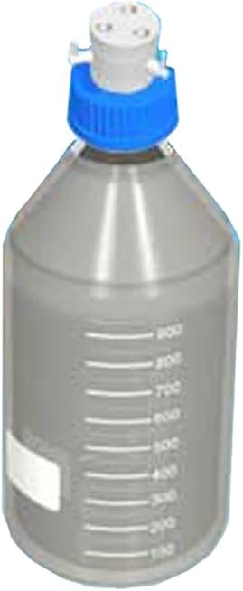 5414-141 Series Reservoir, Solvent, Plastic Coated, 3-Valve Omnifit Cap, 1000 mL Capacity