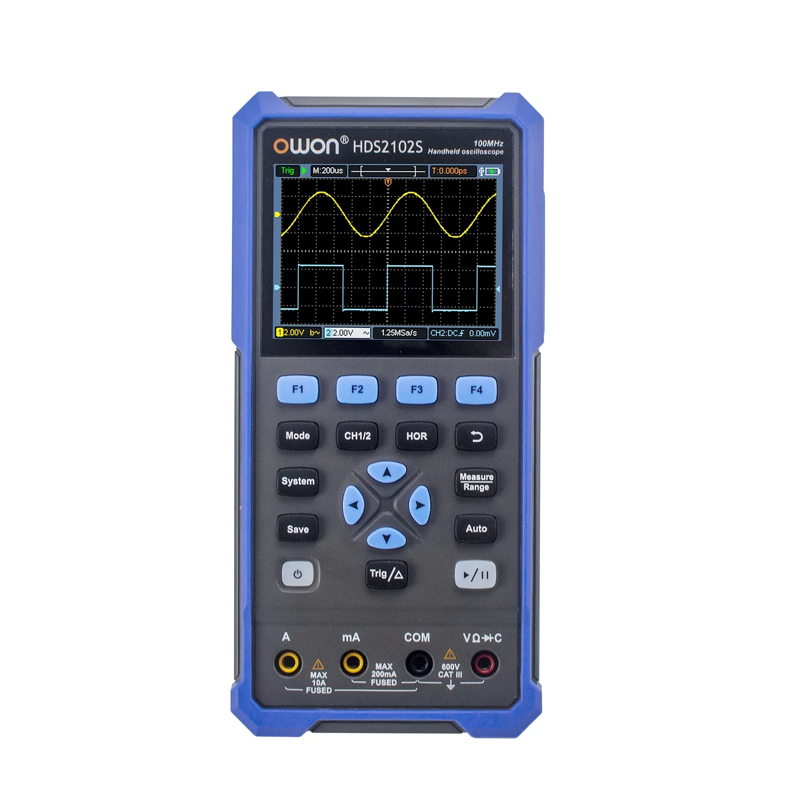 Owon Oscilloscope,Type-C Handheld 100MHz 500MSa/s 100MHz 500MSa/s Dual 500MSa/s Dual Channels Dual Channels RMS 20000 Tester 3.5-inch RMS 20000 Tester Channels RMS 20000 HDS2102S 3 1 3 1 Handheld
