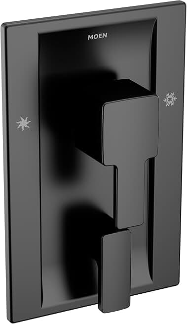 TS2710BL 90 Degree Posi-Temp with Built-in 3-Function Transfer Trim Kit, Valve Required, Matte Black