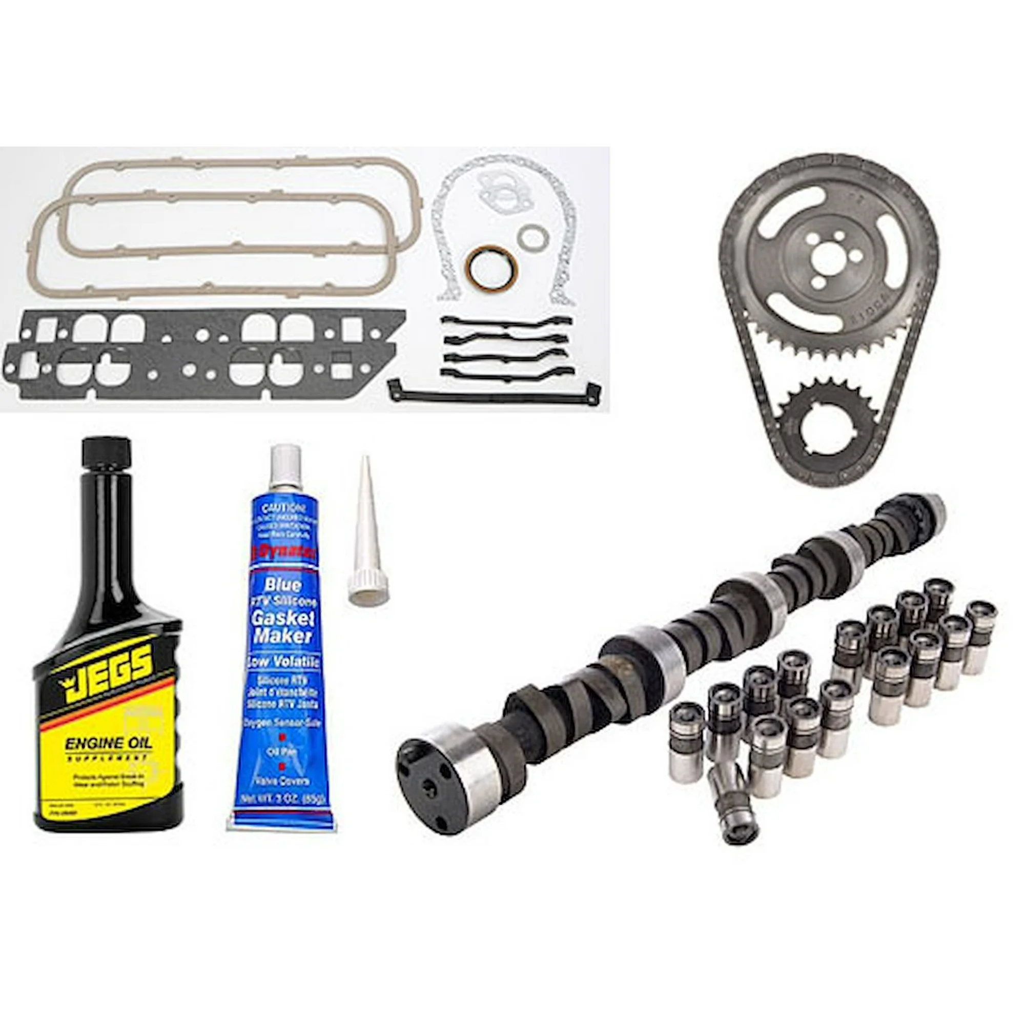 JEGS 200123K Camshaft and Lifter Install Kit Big Block Chevy Oval Port Includes: