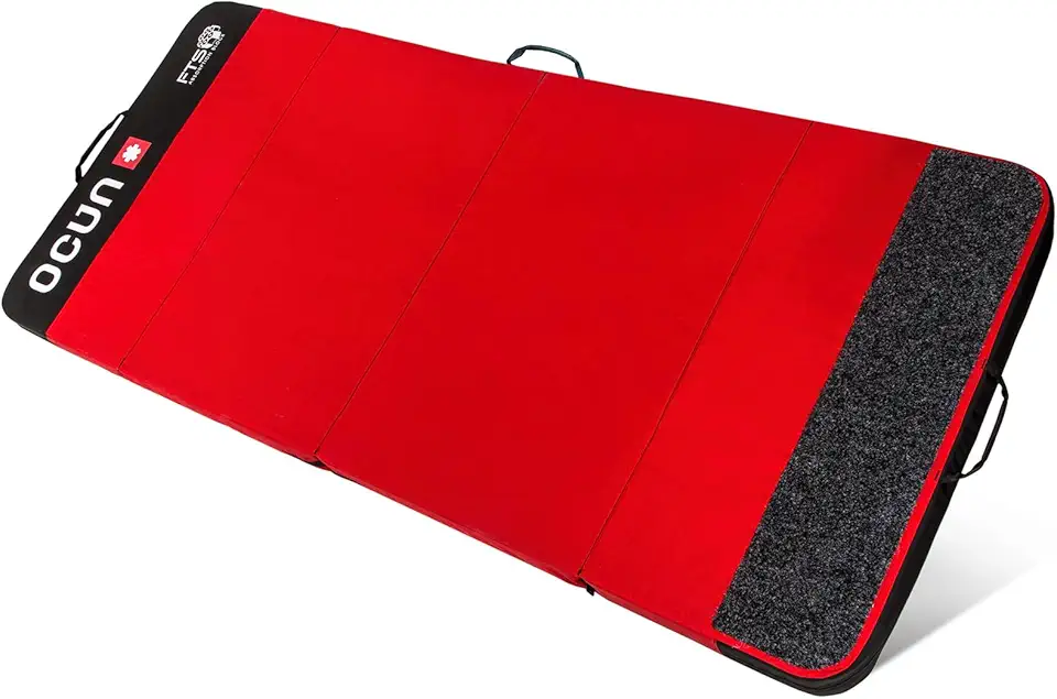 Ocun Incubator FTS Crash Pad, Large Compact Bouldering Safety Fall Pad for Rock Climbing