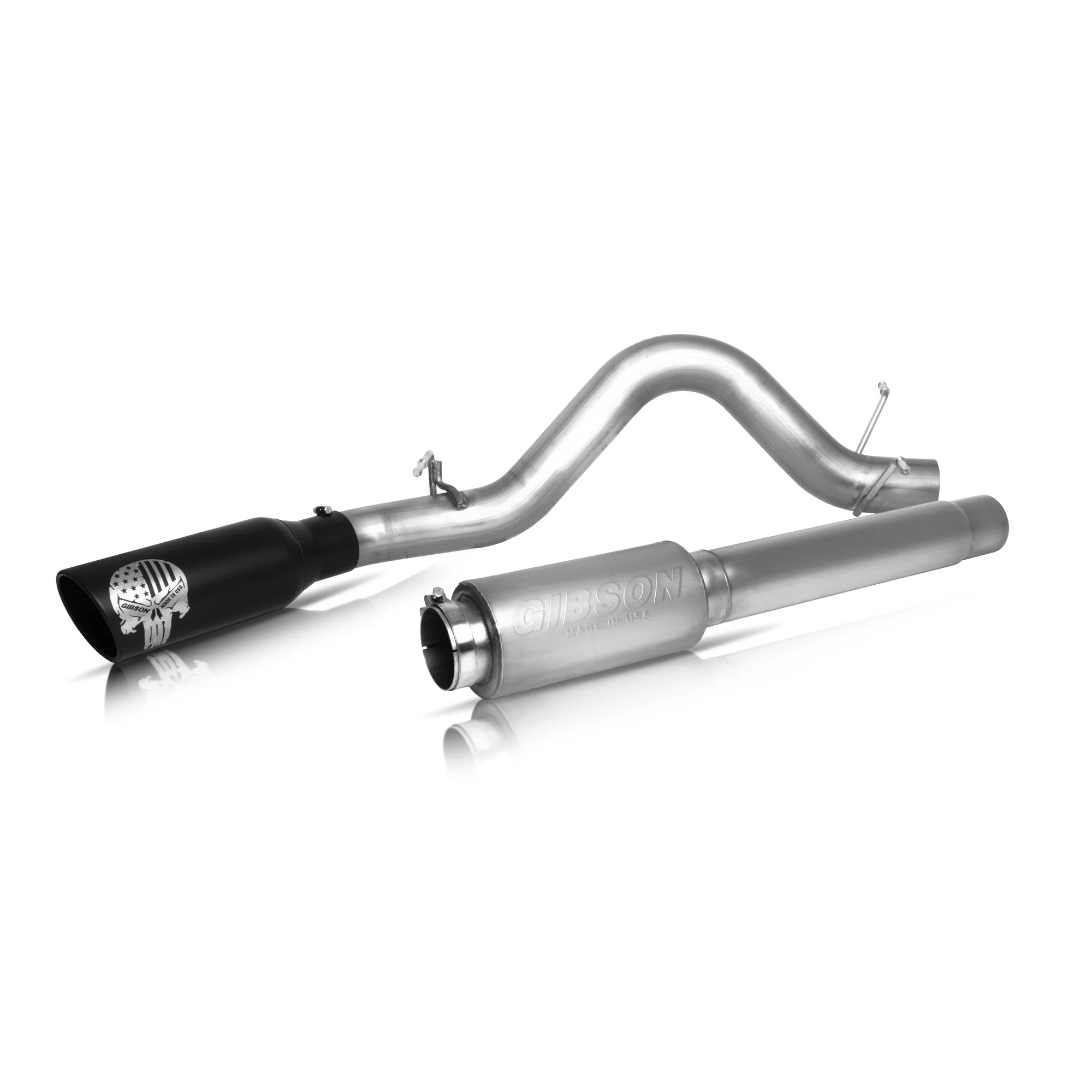 Patriot Skull Cat-Back Single Exhaust System, Stainless
