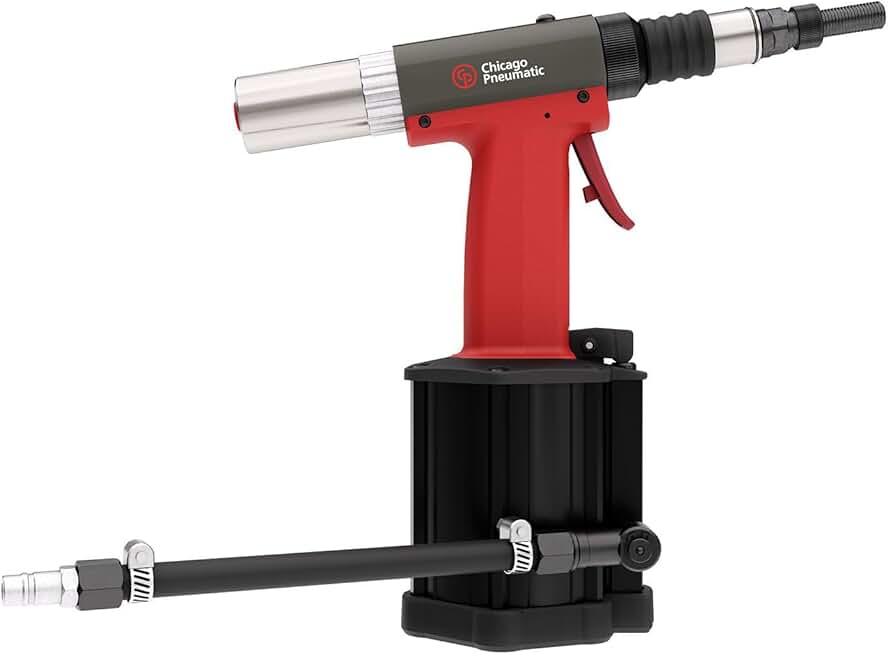 Chicago Pneumatic CP9888 - Air Riveter, Mechanic Tools, Construction, Home Improvement, Air Gun Tool, Blind Nut Rivet Type, Max Rivet Size M3 - M12, Force 5395 Lbf / 24000 N - 3100 RPM