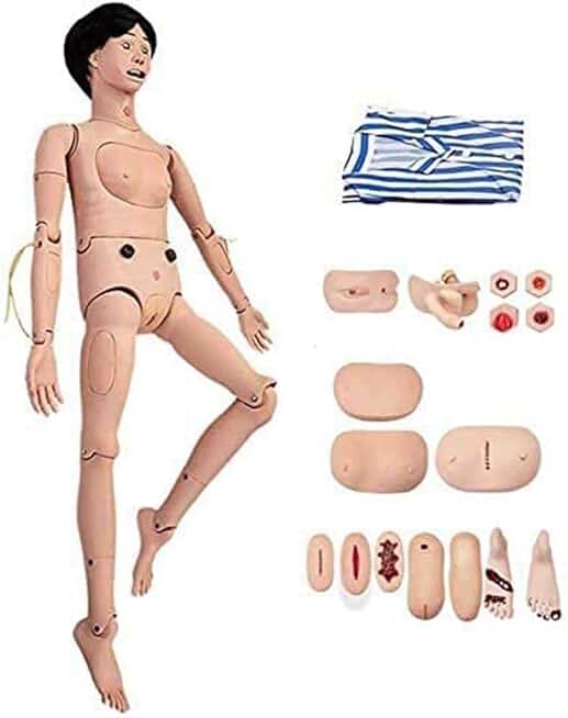 Female Nursing Manikin Mannequin Patient Care Simulator Patient Education Body Care Dummy for Nursing Medical Training/Life Size