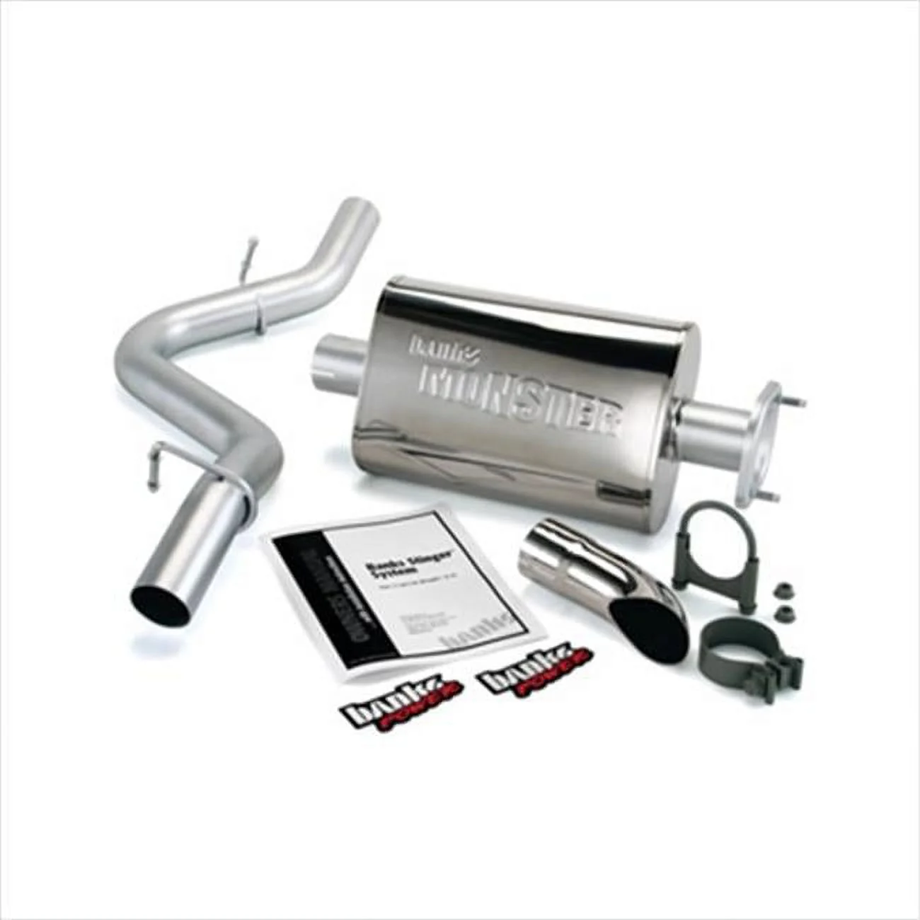 Banks Power 04-06 FITS: Jeep 4.0L Wrangler Monster Exhaust System - SS Single Exhaust w/ Chrome Tip