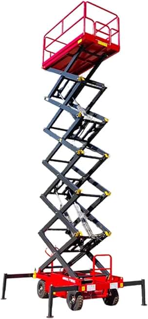 Semi Automatic Hydraulic Scissor Lift Table, Movable Scissor Lift for Automotive Repair and Industrial Applications, Guaranteed Smooth Operation