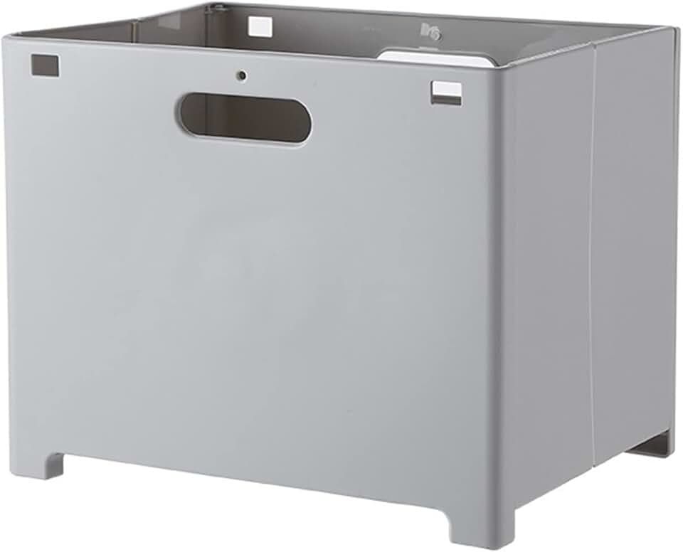 Laundry hampers Wall-mounted Dirty Clothes Basket Foldable Plastic Clothes Storage Bag (Color : Large Grey)