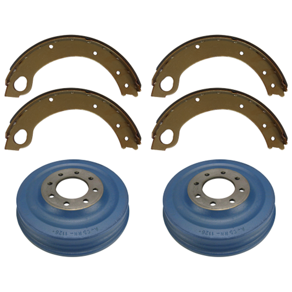 C5NN2218E Shoe (Square Slot) & C5NN1126E Brake Drum Kit For Ford Tractors 2000+