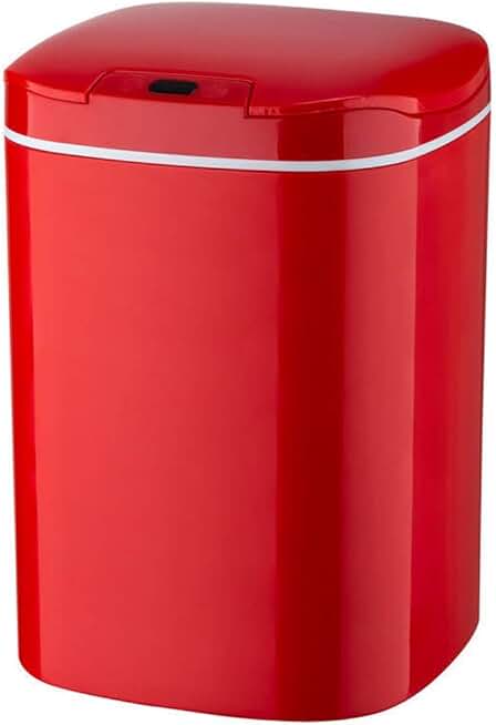 Smart Trash Can Automatic Induction Dustbin Intelligent Electric Battery Waste Bin Kitchen Bathroom Dustbin Household Garbage(Black)