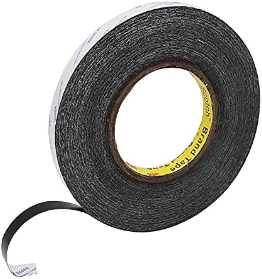 50meters Mobile Phone Repair Double Side Tape Black 3M Sticker Double Side Adhesive Tape Fix for Cellphone Touch Screen LCD (Color : 50m, Size : 1mm)