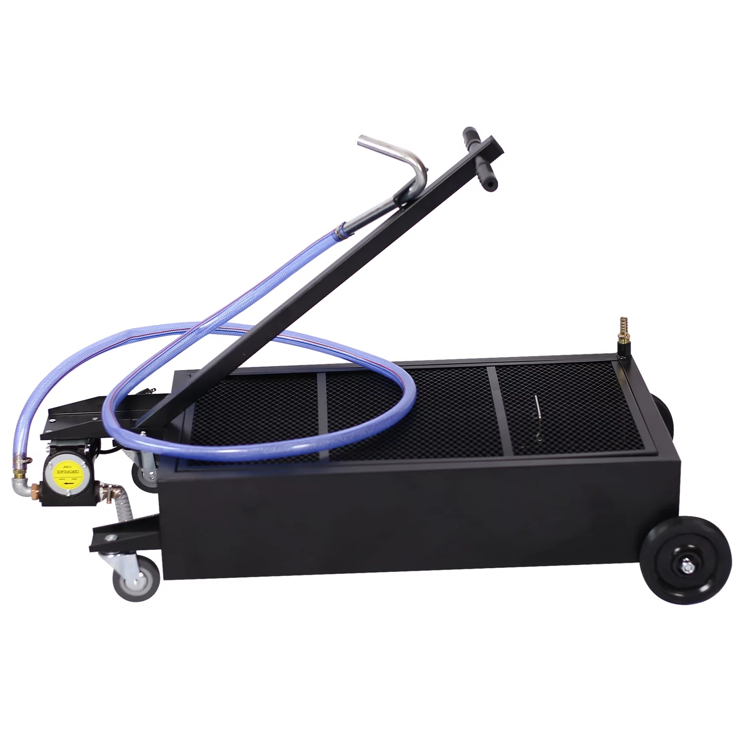 imerelez 25 gallon low profile oil drainer ,with electric pump