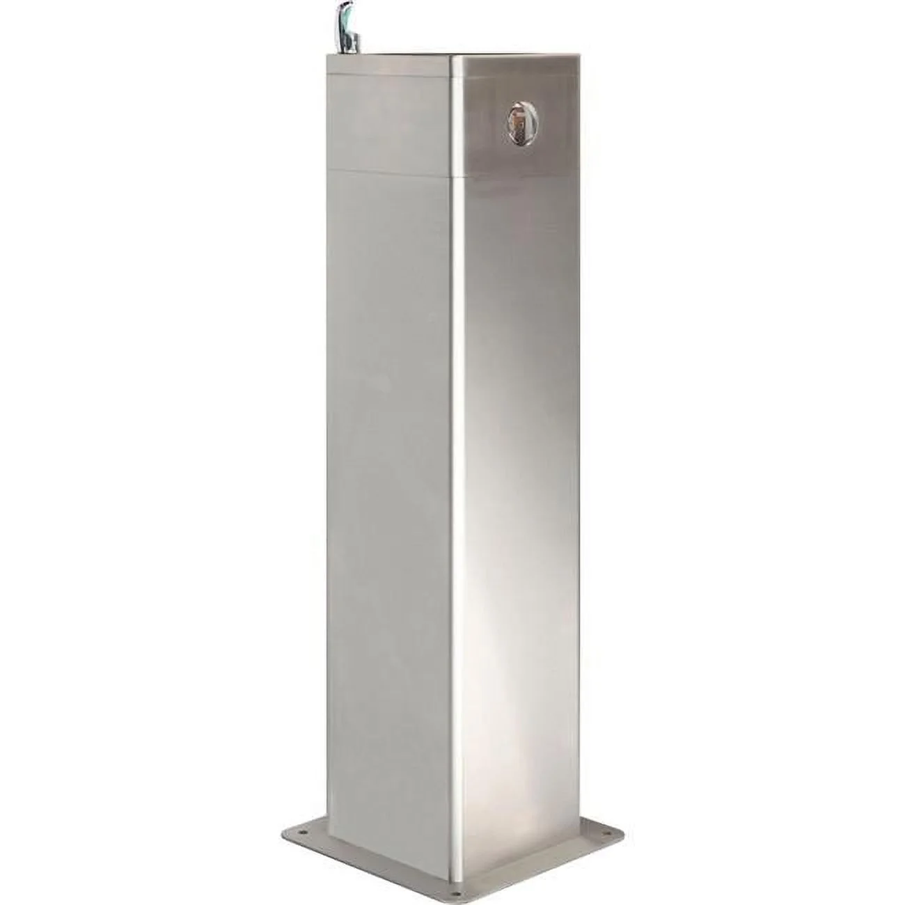 Outdoor Pedestal Drinking Fountain, Stainless Steel