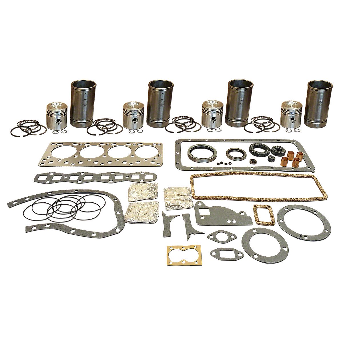 Base Engine Kit Fits Massey Tractor       830697M91 cylinder kits 830689M91 gasket set 840708M91 pin bushings