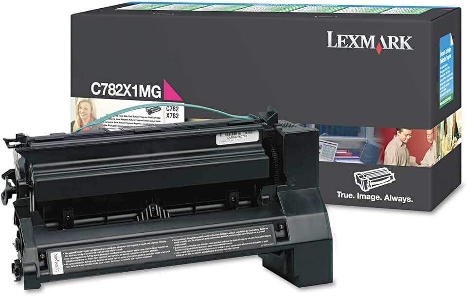 Lexmark C782X1MG Extra High-Yield Toner Cartridge, Magenta - in Retail Packaging