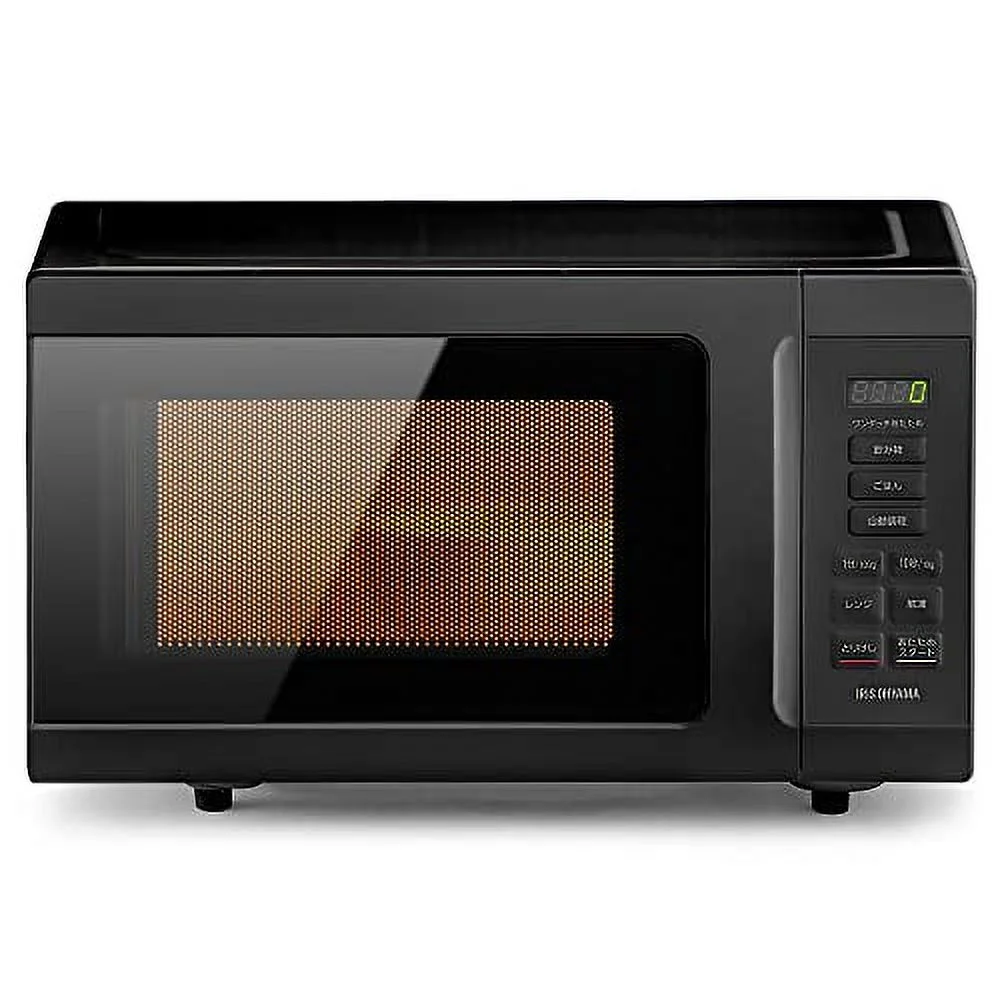 Iris Ohyama Microwave Oven 18L Flat Table Hertz Free Single Function Nationwide PMB-F186-B Black