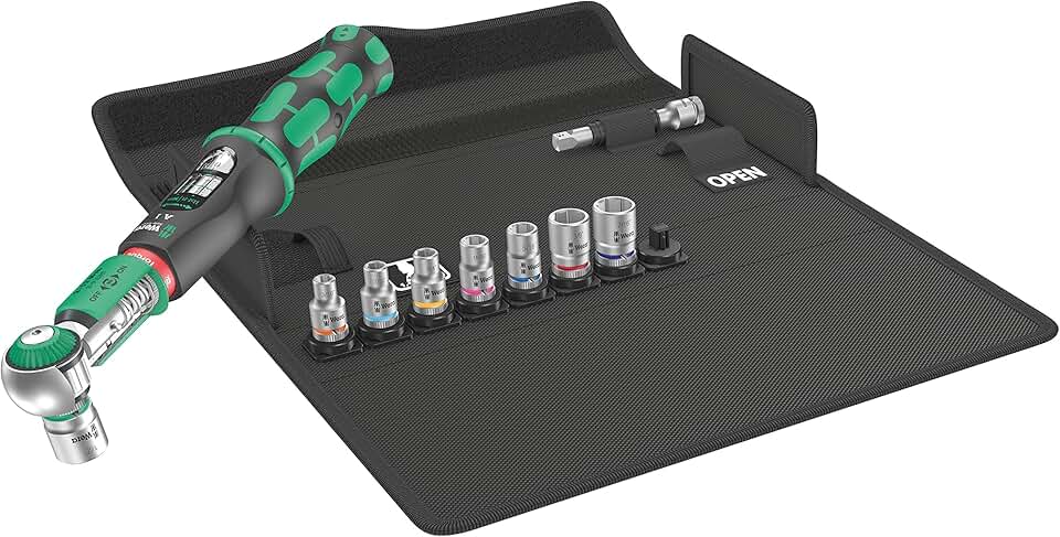 Wera 05075831001 Safe-Torque A 1 Imperial Set 1, Torque Wrench Set, 1/4