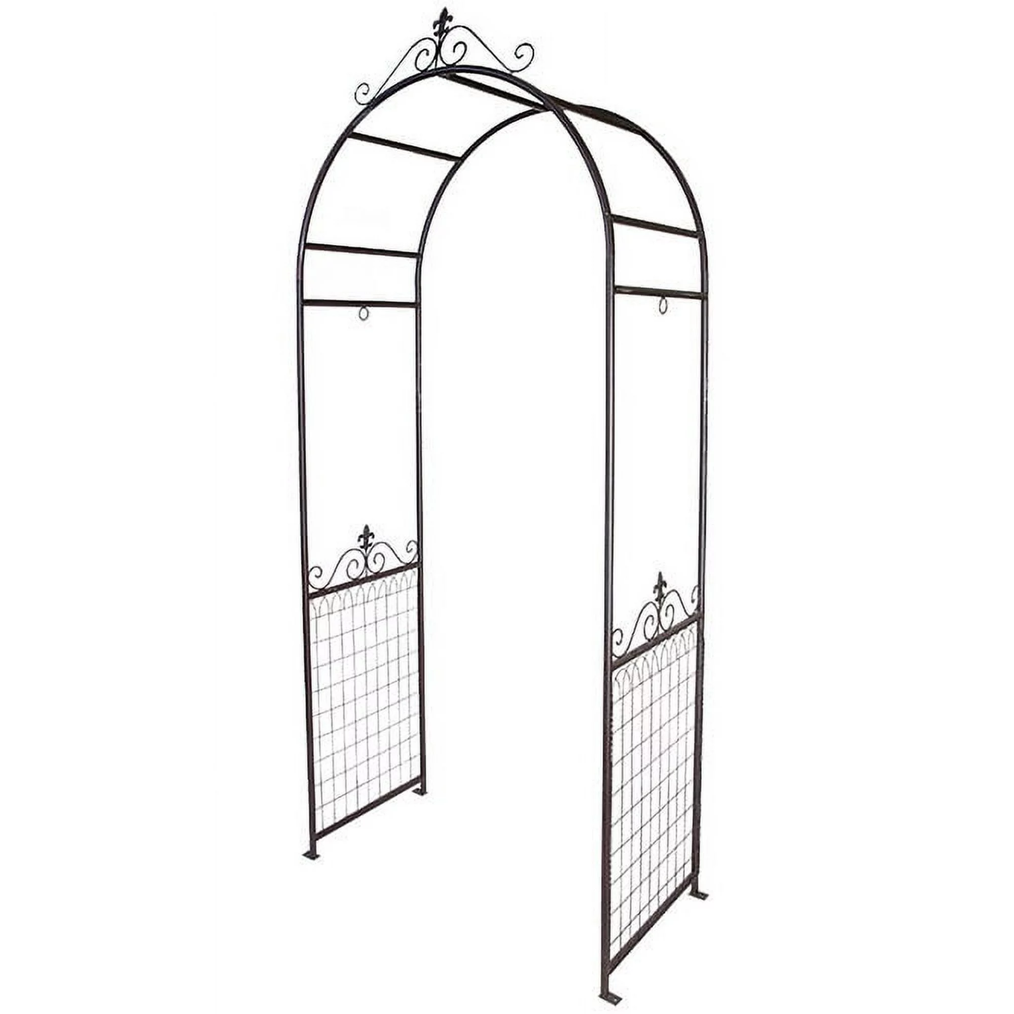 Panacea Rustic Heirloom Cottage Garden Arbor, Brown, 96