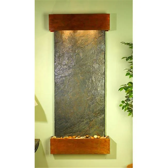 Inspiration Falls - Green Natural Slate Wall Fountain
