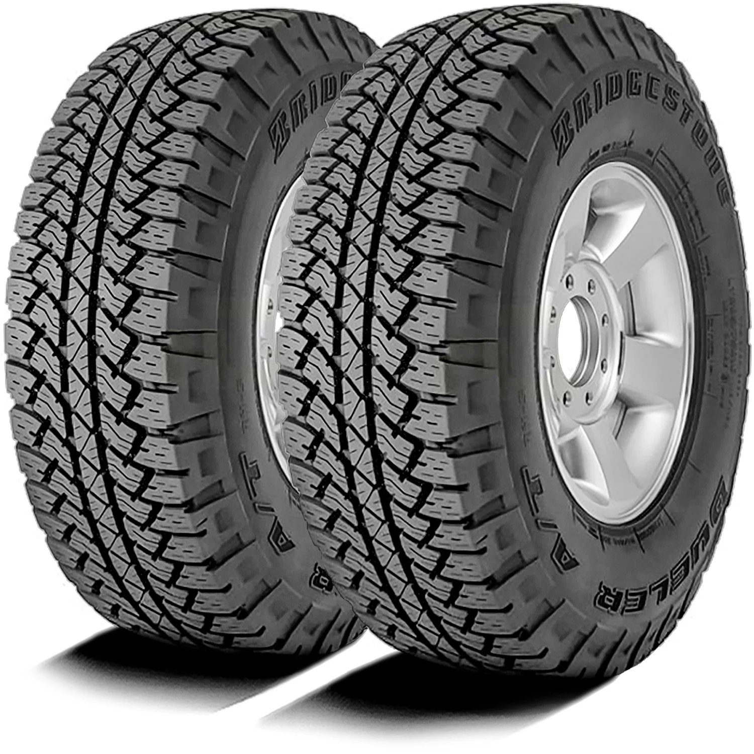Pair of 2 (TWO) Bridgestone Dueler A/T RH-S 265/65R18 112S AT All Terrain Tires Fits: 2009-13 Chevrolet Silverado 1500 Hybrid, 2014 GMC Sierra 1500 SLE