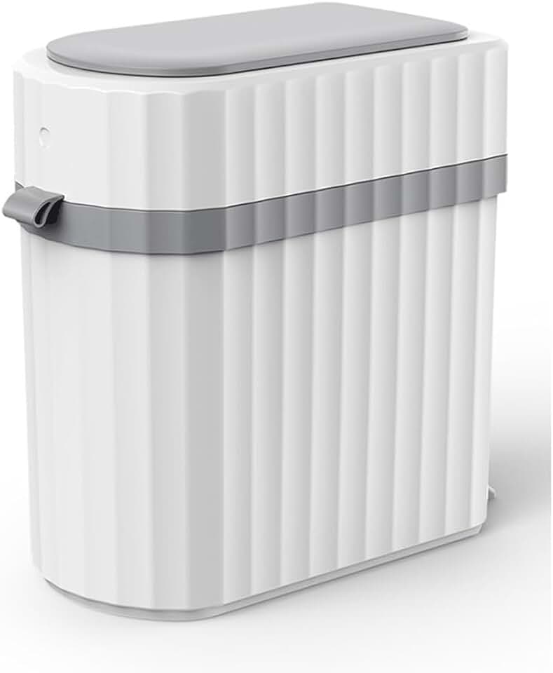 Smart Sensor Trash Can Bucket Waterproof Narrow Seam Bin Wastebasket for Kitchen Toilet Bedroom