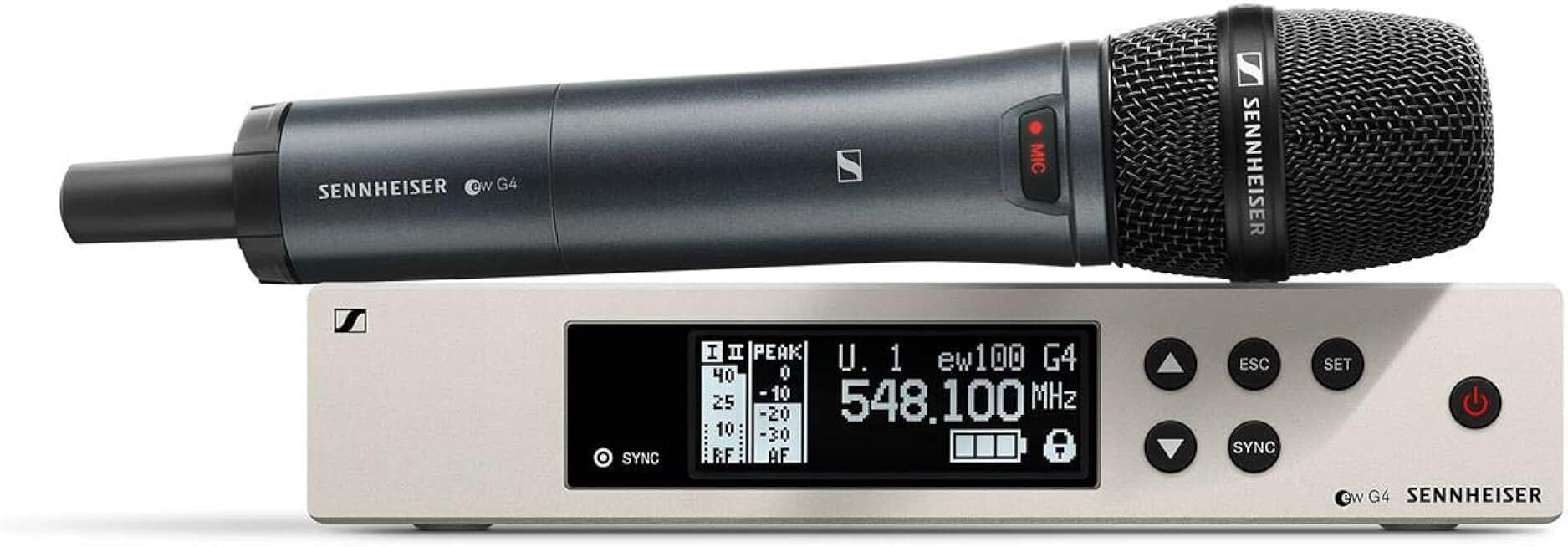 Pro Audio Sennheiser EW 100-845S Wireless Dynamic Supercardioid Microphone System-G Band (566-608Mhz), (509731)