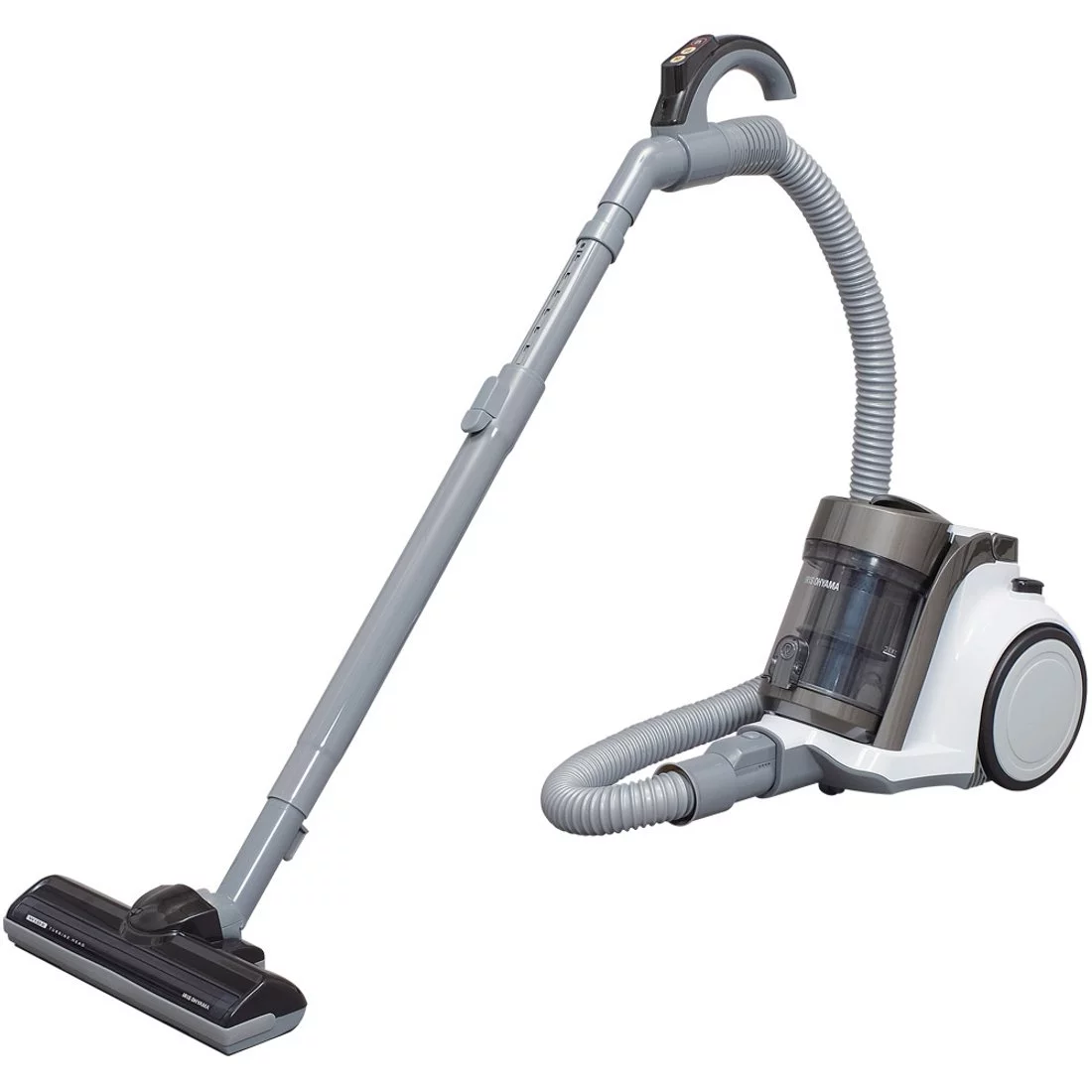 Iris Ohyama IC-C100TE Vacuum Cleaner, Cyclone Cleaner, Turbine Head, 2-Way Nozzle, Washable, Silver