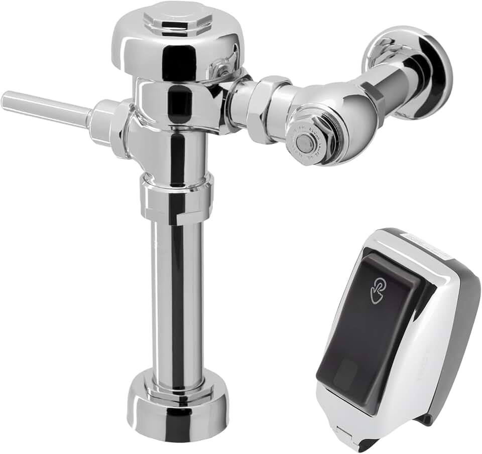 Sloan Regal 110 Water Closet Flushometer, 3080153 & Sloan EBV-200-A Retrofit, 3325201 Bundle - Fixture Connection Top Spud, 3.5 GPF Flush Valve, Exposed Side Mount Sensor, 72 Hour Sentinel Flush