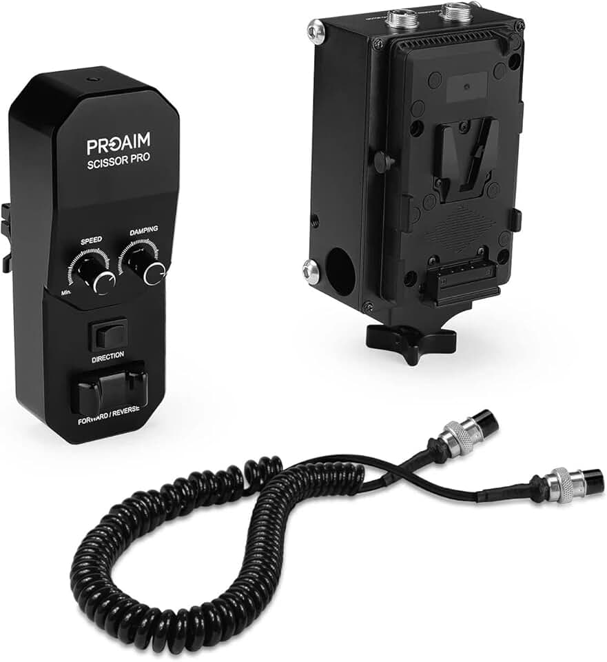 Upgraded Controller Kit for Powermatic Scissor Camera Jib Crane. Comes with Remote Control, Controller Box, Spiral Cable (JB-SCSR-UK)