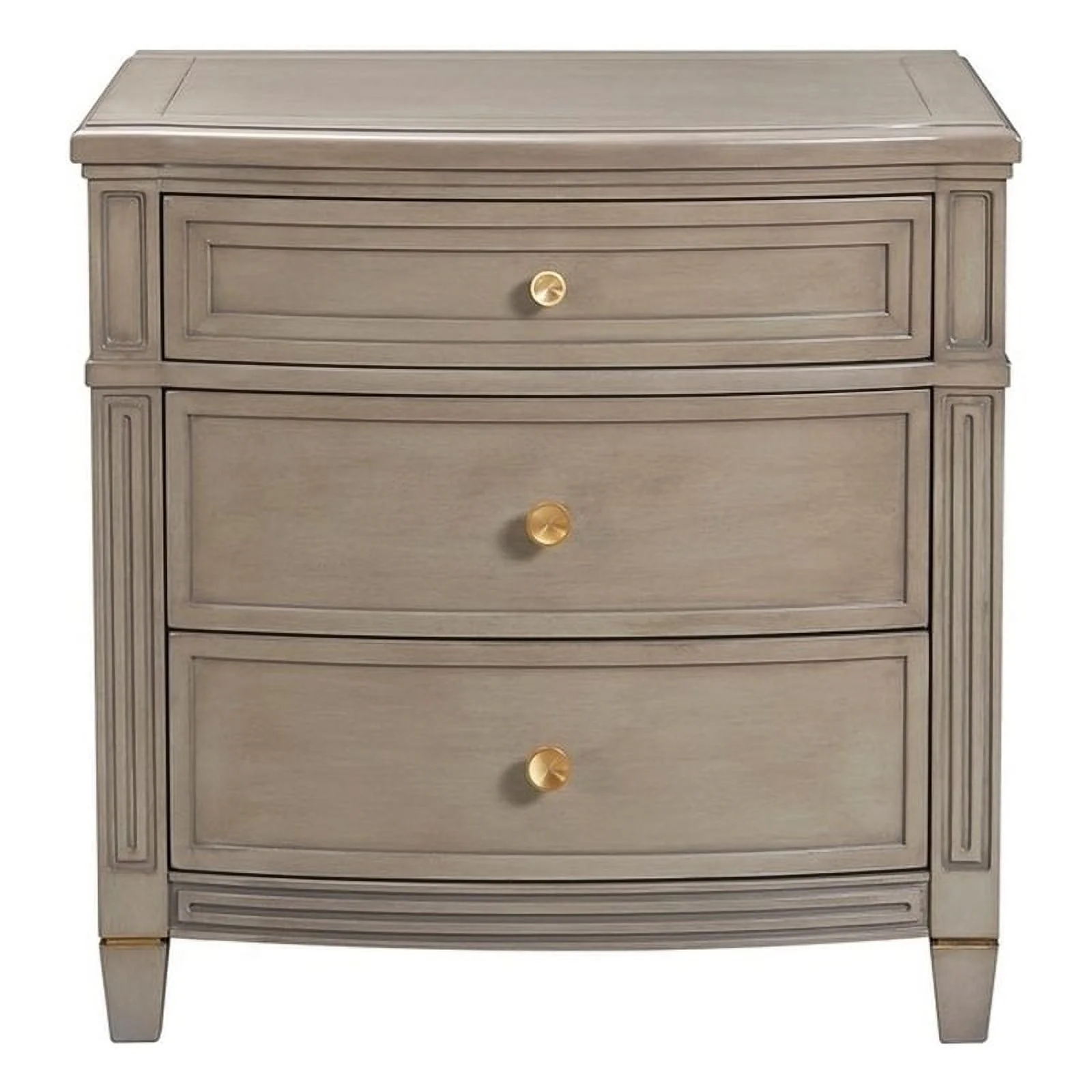 Jennifer Taylor Home Dauphin Gold Accent End Table Grey Cashmere