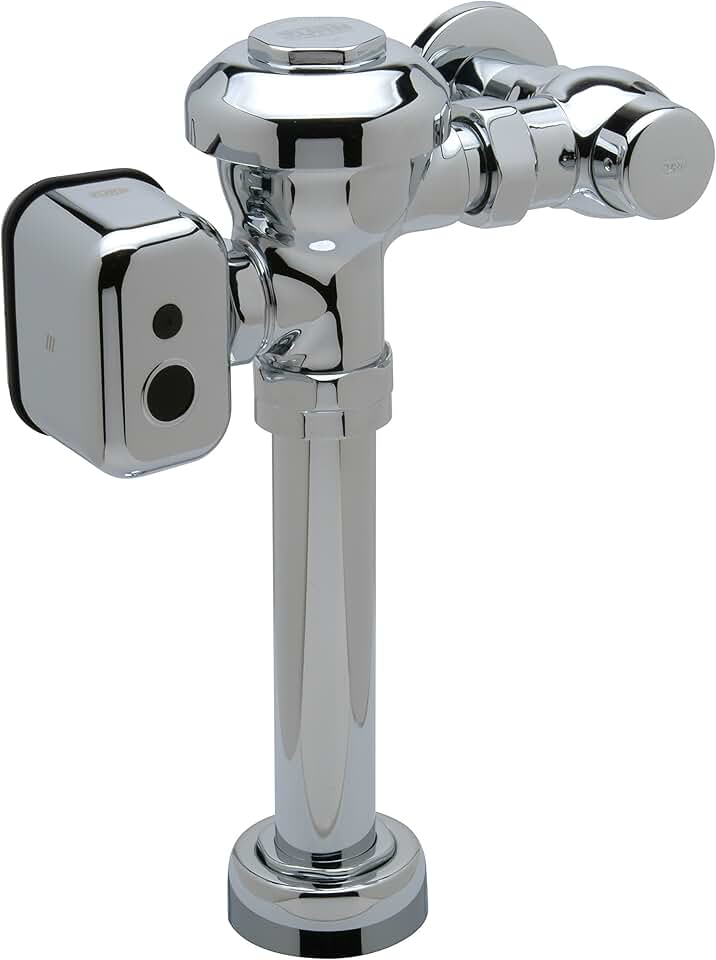 Zurn ZEMS6000-WS1.0015 AquaFlush® ZEMS-is Smart, Exposed Sensor Hardwired Diaphragm Water Closet Flush Valve 1.6 gpf in Chrome