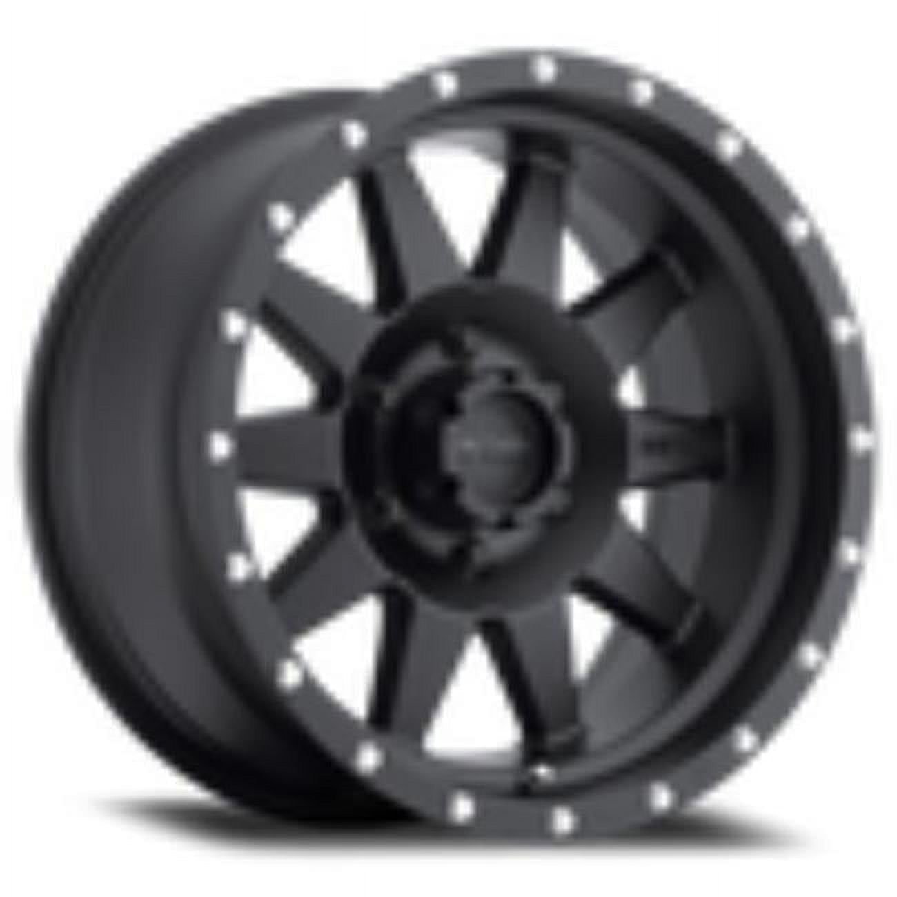 17 x 8.5 in. Plus 25 mm Offset 6 x 4.5 in. Bolt Pattern 83 mm Center Bore MR301 The Standard Wheel, Matte Black